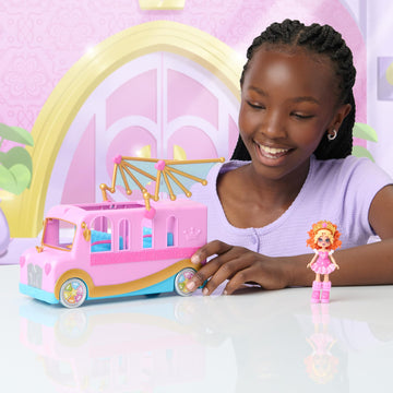 Royale High Bus & Glam Closet - (1) Exclusive Doll, On-The-Go Glam Closet, Moveable Wings, Working Wheels and Room for 4 Friends - Virtual Item Code