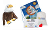 Teddy Mountain Liberty The Bald Eagle 8" Make Your Own Stuffed Animal- No Sew - Kit