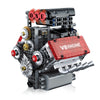 LPPROTECTOR V8 Engine Model Kit That Runs, Build Your Own STEM Mini Engine Kit with Motor and Sound, 478PCS Educational Car Building Toy for Adults