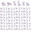 Miniature Dog Figurines 102Pcs Dalmatian Figures Mini Plastic Fairy Garden Miniature Moss Landscape DIY Terrarium Crafts Ornament Accessories for Home
