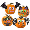 16 Packs Foam Halloween Pumpkins Decorations Stickers, Make Funny Pumpkins Craft Kits for Holiday Decor Kit Party Best Gift for Kids Adult Girls Boys