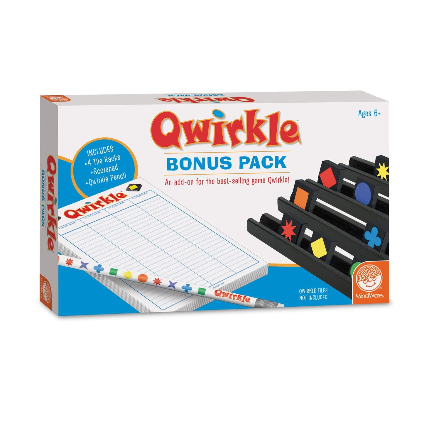 MindWare Complete Qwirkle Family Game Pack: Qwirkle, Qwirkle Travel, Qwirkle Rummy, and Qwirkle Bonus Pack