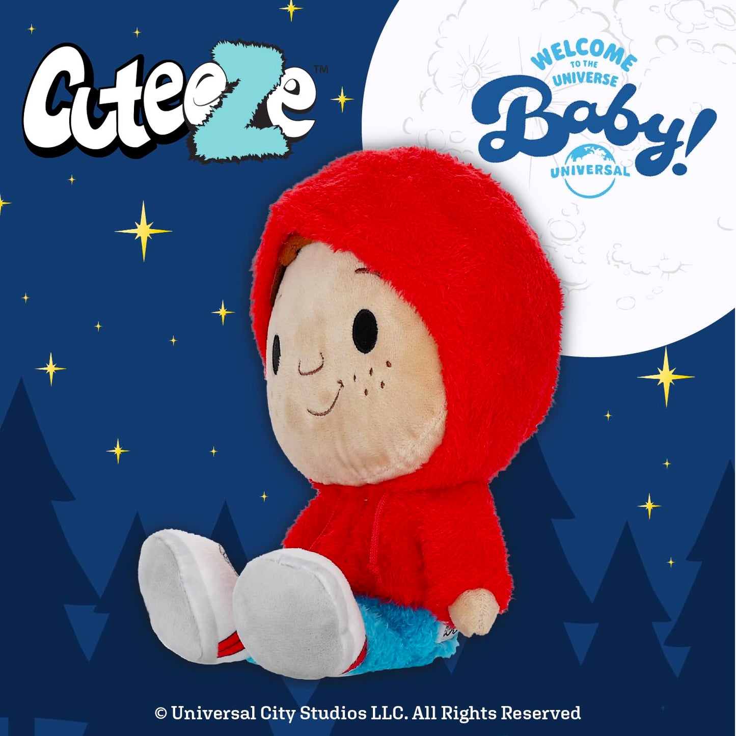 ET Elliott Cuteeze Stuffed Plush Toy - 12 Inch Extra Soft Plushie - Crinkle Sound in Ears - Beans in The Body for Comforting Feel - Perfect Loveable