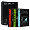 Daily Self Improvement Cards for Discipline, Productivity, Motivation & Mindset - The 1% Better Deck