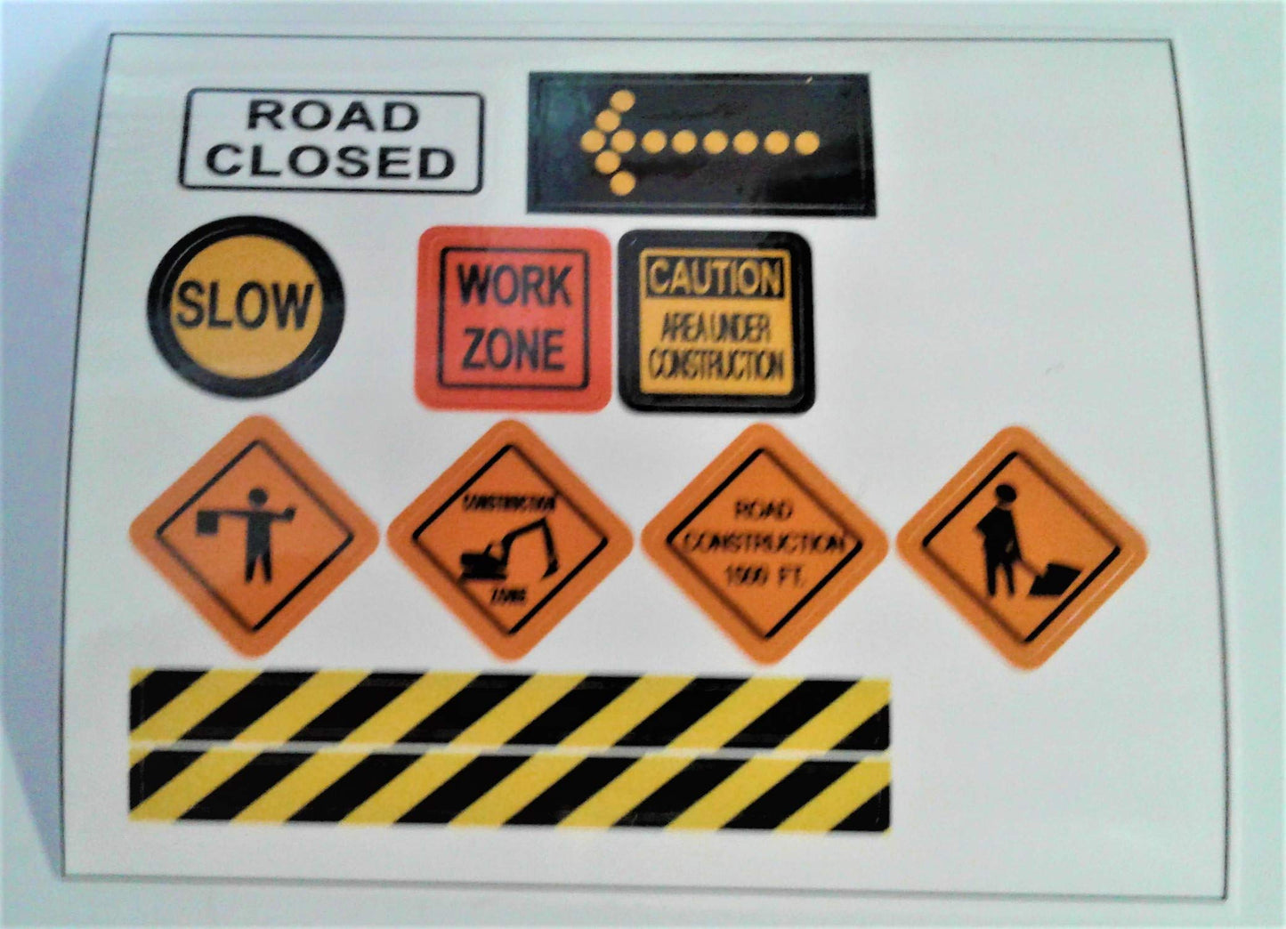Building Toys Bricks City Construction site Traffic Signs Stickers. 64 Scale HO Arts & Crafts Supplies idea