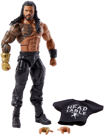 WWE Roman Reigns Top Picks Elite Collection Action Figure with Entrance Shirt, 6-inch Posable Collectible Gift for WWE Fans Ages 8 Years Old & Up