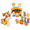 HARDWIND 25pcs Nativity Set for Kids, Christmas Story Playset Figurine, Little Nativity Toddler Toy, Nativity Scene Set for Children Ages 1 2 3 4 5 6+