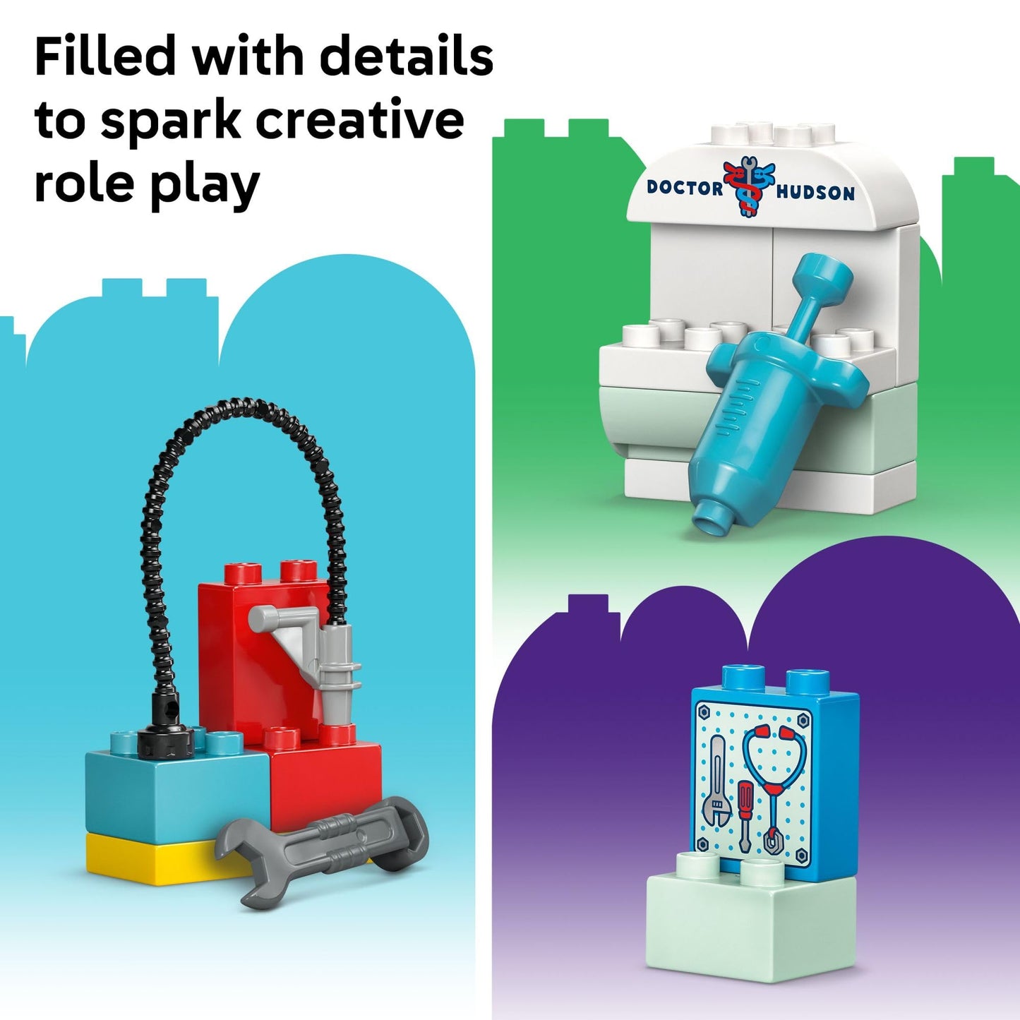 LEGO DUPLO Disney and Pixar Cars McQueen’s Visit to Doc’s Garage - Lightning McQueen Cars Toy for Toddlers, Preschool Boys and Girls 2+ - Gift for