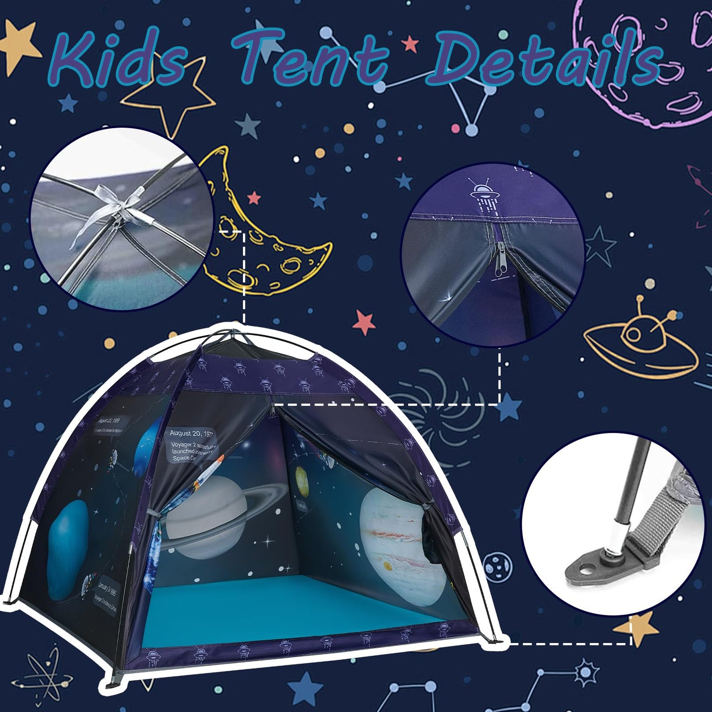 alprang Space World Play Tent Galaxy Dome Playhouse for Boys and Girls Imaginative Play-Astronaut Space for Kids Indoor and Outdoor Fun, Perfect Kid’s