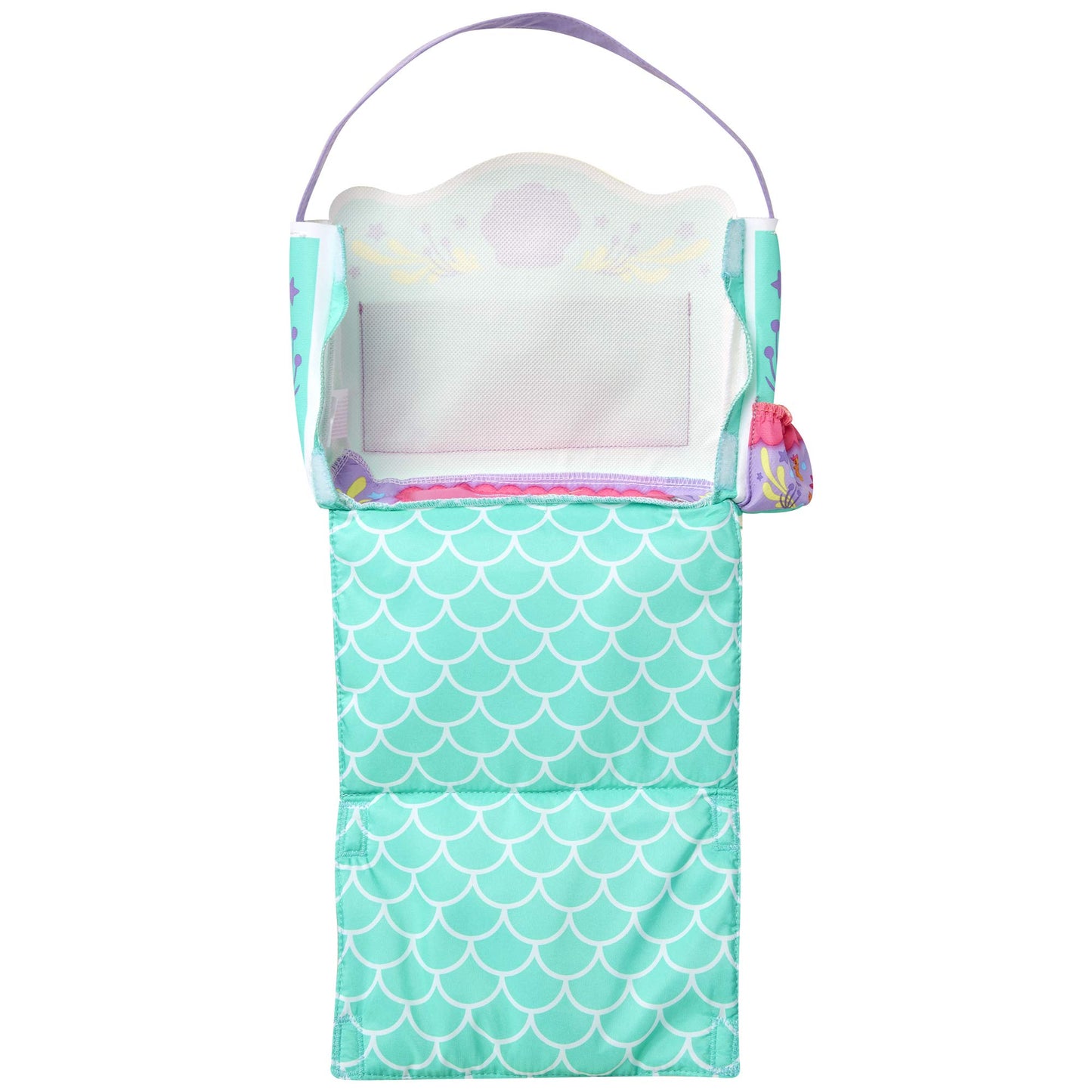 My Disney Nursery Baby Doll Accessories, Ariel Transforming 2-in-1 Diaper Bag & Changing Pad for Dolls Inspired by Disney The Little Mermaid! Pretend