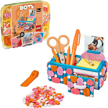 LEGO DOTS Desk Organizer 41907 DIY Craft Decorations Kit for Kids who Like Designing and Redesigning Their Own Room Decor Items to Use, Makes a Fun
