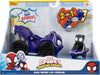 Jazwares Marvel’s Spidey and His Amazing Friends Jump Attack Vehicle (Black Panther) - Jump Attack 2-in-1 Vehicle with Black Panther - Toys Featuring