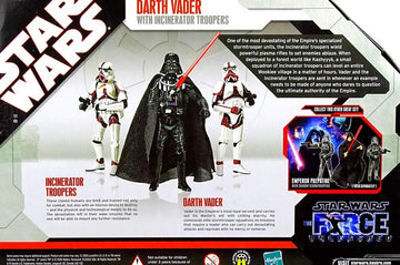 Star Wars Saga 2008 The Force Unleashed Exclusive Commemorative Collection Darth Vader with Incinerator Troopers
