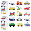 1000 PCS Cartoon Car Stickers Roll Fun Circular Truck Stickers for Kids Perfect for Kindergarten Teacher Rewards Children's Birthday Party School
