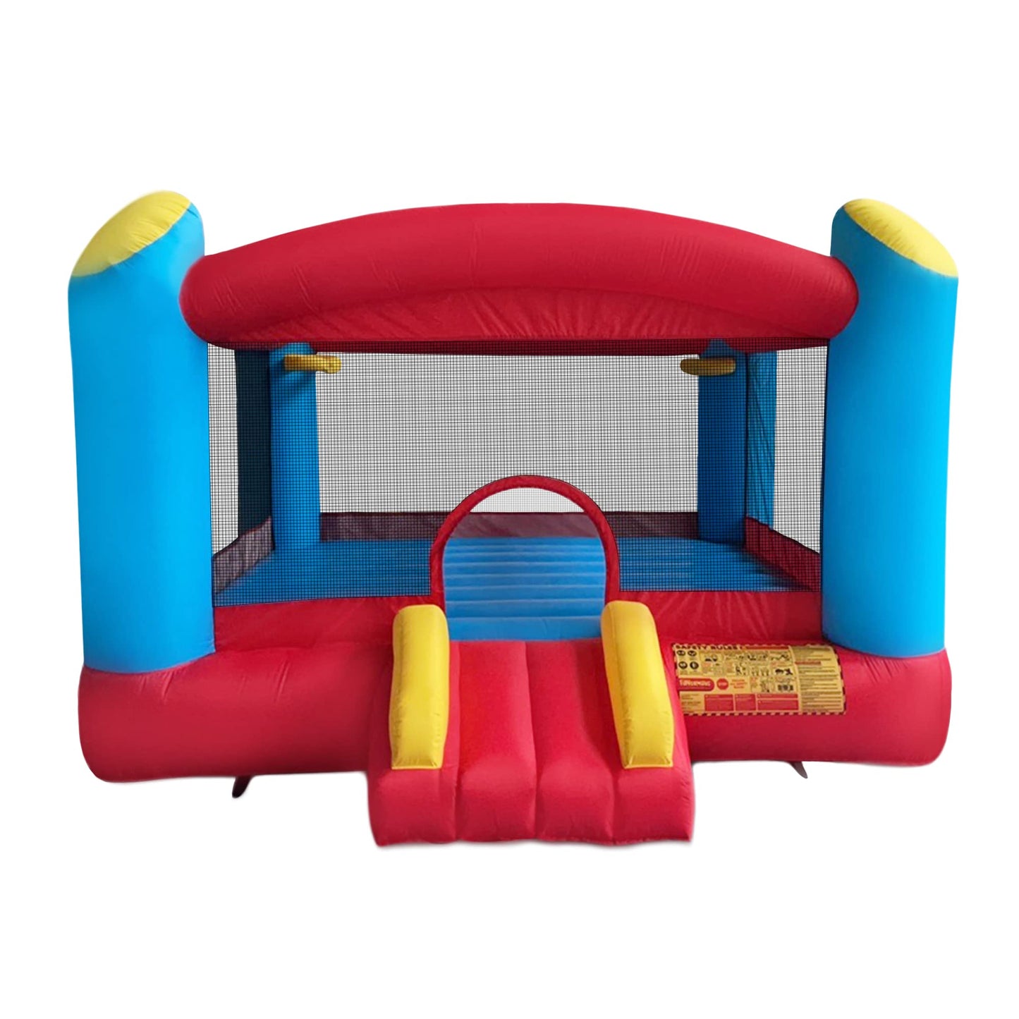 Funormous Enormous Giant Bounce House for Kids, Indoor Outdoor Inflatable Huge Bouncy Castle with Double Basketball Hoops, Includes Air Blower