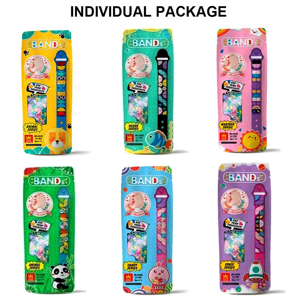 SIENON Bracelets 6PCS, Kids Building Blocks Dots Bracelets, DIY Creative Craft Bracelet Making Kit for Kids, Friendship Bracelets, Dots Construction