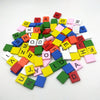 TMEEIHNSS 100Pcs Wooden Alphabet Tiles Replacement Letters for Scrabble Board Games, Wedding Frame and Wall Art (100) (Colorful(Capital Letters))