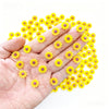 200 Pieces Tiny Sunflower for Crafts Dollhouse Miniatures Resin Mini Things Decor for Fairy Garden Micro Landscaping Decoration (Wreath)