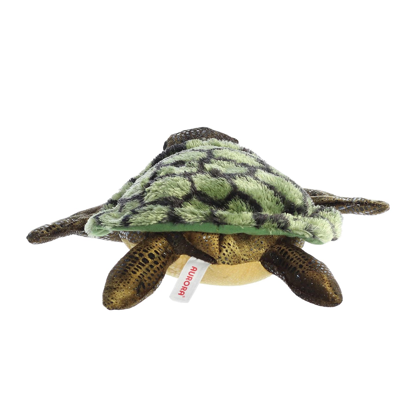 Aurora® Adorable Flopsie™ Sea Turtle Stuffed Animal - Playful Ease - Timeless Companions - Green 12 Inches