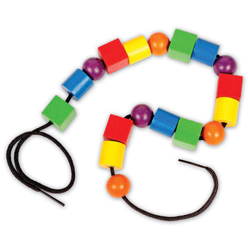 Learning Resources Wooden Beads in a Bucket