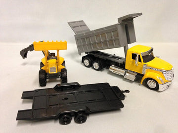 1:43 Scale International Lonestar Dump Truck W/ Wheel Loader