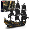 Mould King 13199 Pirates Ship Model Building Blocks Kits, MOC Large Black Pearl Sailboat Model Construction Set to Build, Gift for Age 14+/Adults