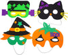 4E's Novelty Halloween Crafts for Kids Bulk 24 Pack, Self Adhesive Mask Foam Craft Kit Fall Crafts, School Home Group Activities, Party Supplies