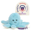 warmies Junior Microwavable & Weighted Stuffed Animals, Octopus - Heated Stuffed Animal Plushie for Warmth & Comfort - Cute Soft Plush Toys for Adults