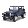 Maisto Plastic Jeep Wrangler Rubicon Diecast Vehicle (1:27 Scale), Metallic Blue