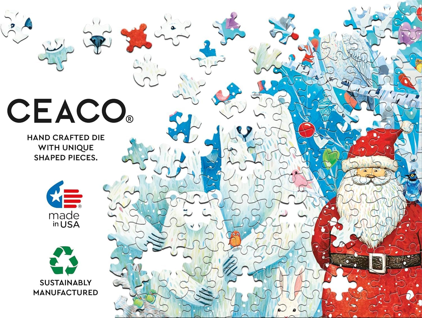 Ceaco - Holiday Polar Portrait - 100 Piece Jigsaw Puzzle for Kids Ages 6+