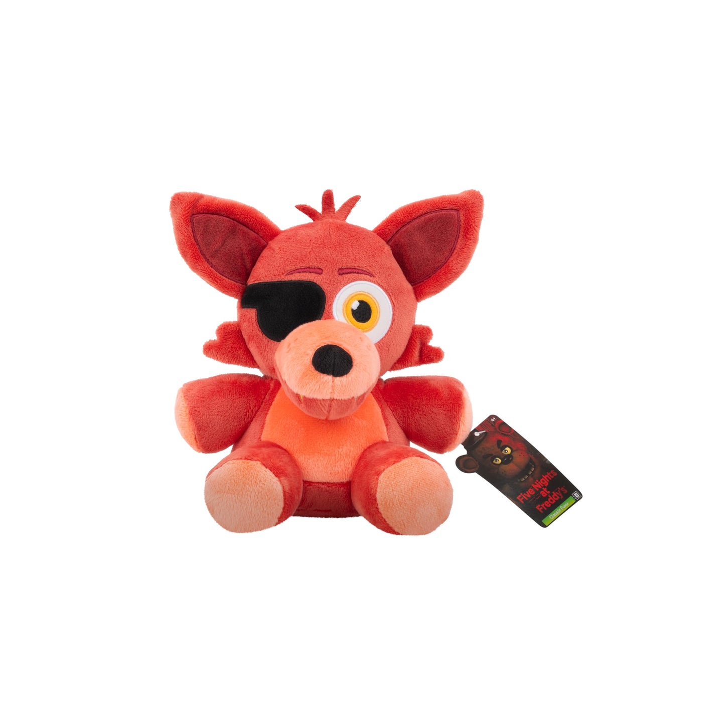 Jazwares Five Nights at Freddy’s Classic Foxy Plush - 8-Inch Stuffie with Soft Material and Glow-in-The-Dark Eyes