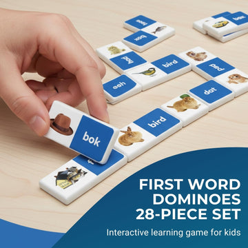 Fun Express First Word Dominoes - 28 Pieces - Educational and Learning Activities for Kids