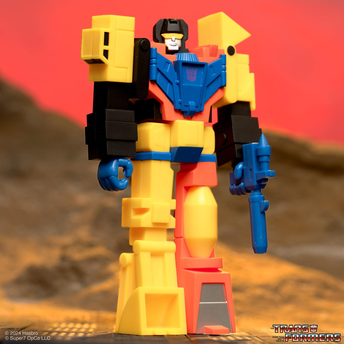 Super7 Transformers Wrecking Crew Devastator Reaction Figure - 3.75" Transformers Action Figure with Accessory Classic Cartoon Collectibles and Retro