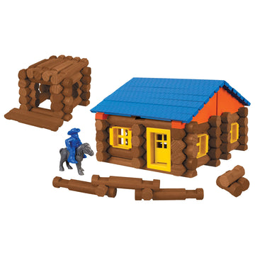 LINCOLN LOGS - Oak Creek Lodge - 137 Pieces - Real Wood Logs-Ages 3+ - Best Retro Building Gift Set for Boys/Girls - Creative Construction Engineering