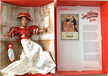 Mattel Soda Fountain Sweetheart Barbie - Coca Cole Barbie - 1st