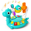 iPlay, iLearn Baby Dinosaur Musical Piano Toy, Infant Tummy Time Music Toy W/ Light Sound, Toddler Sensory Development Learning Activity, Birthday
