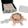 RNK Gaming Mexican Train Dominoes Set Double 15 Color Dots