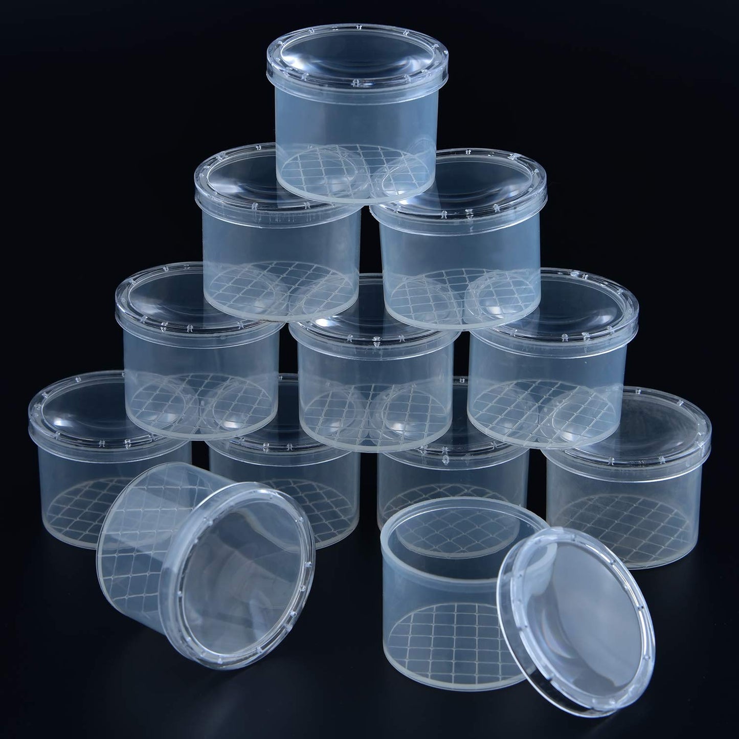Coopay 20 Pcs Bug Jars Critter Insect Cage Magnifying Insect Box Bug Magnifier Container Catcher Cage, Science Nature Exploration Tools