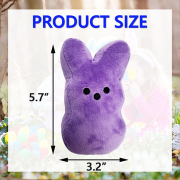 PERUKOYO 12PCS Easter Bunny Stuffed Plush,Easter Basket Stuffers Toys for Kids,Easter Bunny Bulk Stuffies Animals Plushie,Easter Egg Fillers,Easter