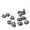 LuckyVin 3D Printed Irregular Gray Stone Cluster - Tabletop Game Terrain for 28-32mm Scale Miniatures, Painter-Friendly Wargame Scenery (Grey)