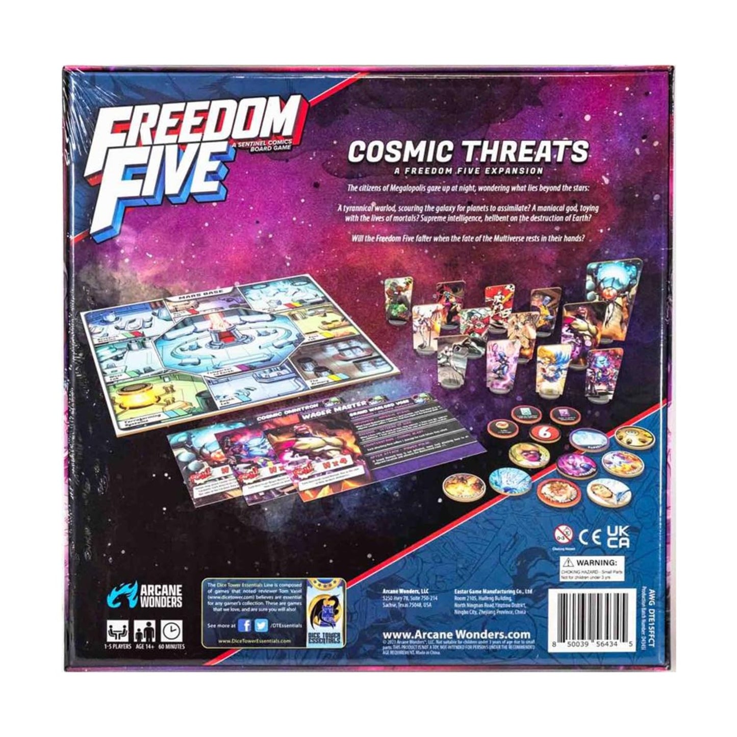 Freedom Five Cosmic Threats Retail, for 1-5 Players, Ages 14 and up