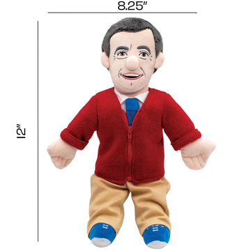 The Unemployed Philosophers Guild Mister Rogers Doll - 12" Soft Stuffed Plush Little Thinker, Officially Licensed