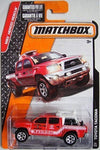 Hot Wheels Matchbox 2015 Release RED Toyota Tacoma SAN DIECO FIRE Rescue Lifeguard 59/120