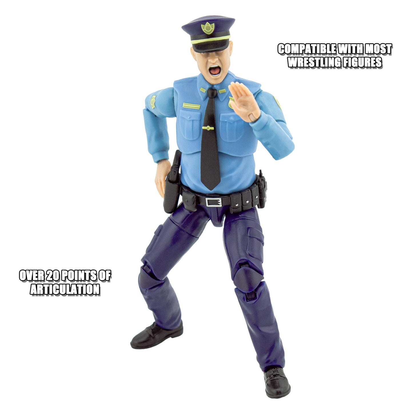 Figures Toy Company Ultimate 6.5 Inch Police Officer Figure with Deluxe Articulation