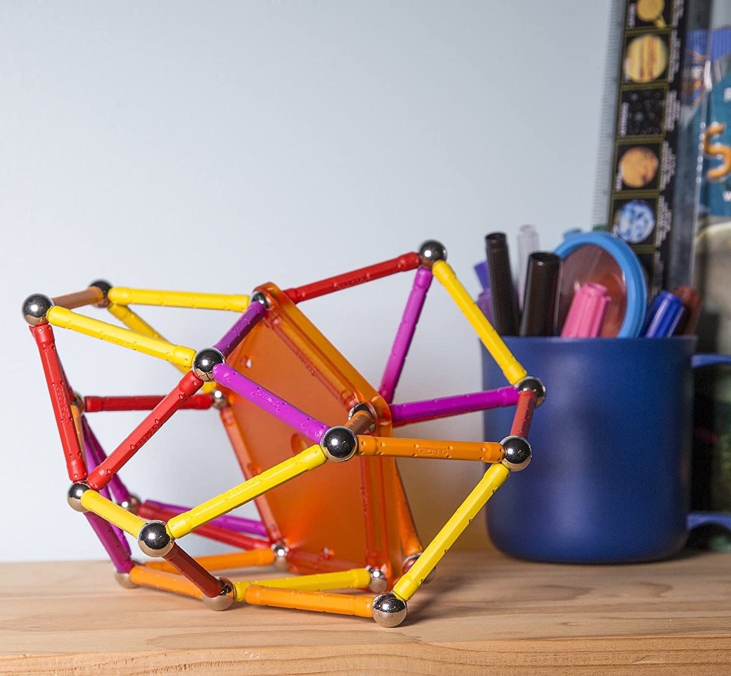 Geomag - COLOR - 127-Piece Magnetic Building Set, Certified STEM Construction Toy, Safe for Ages 3 and Up