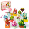 Sawaruita 10 Pack Succulent Mini Plant Building Blocks Set for Adults