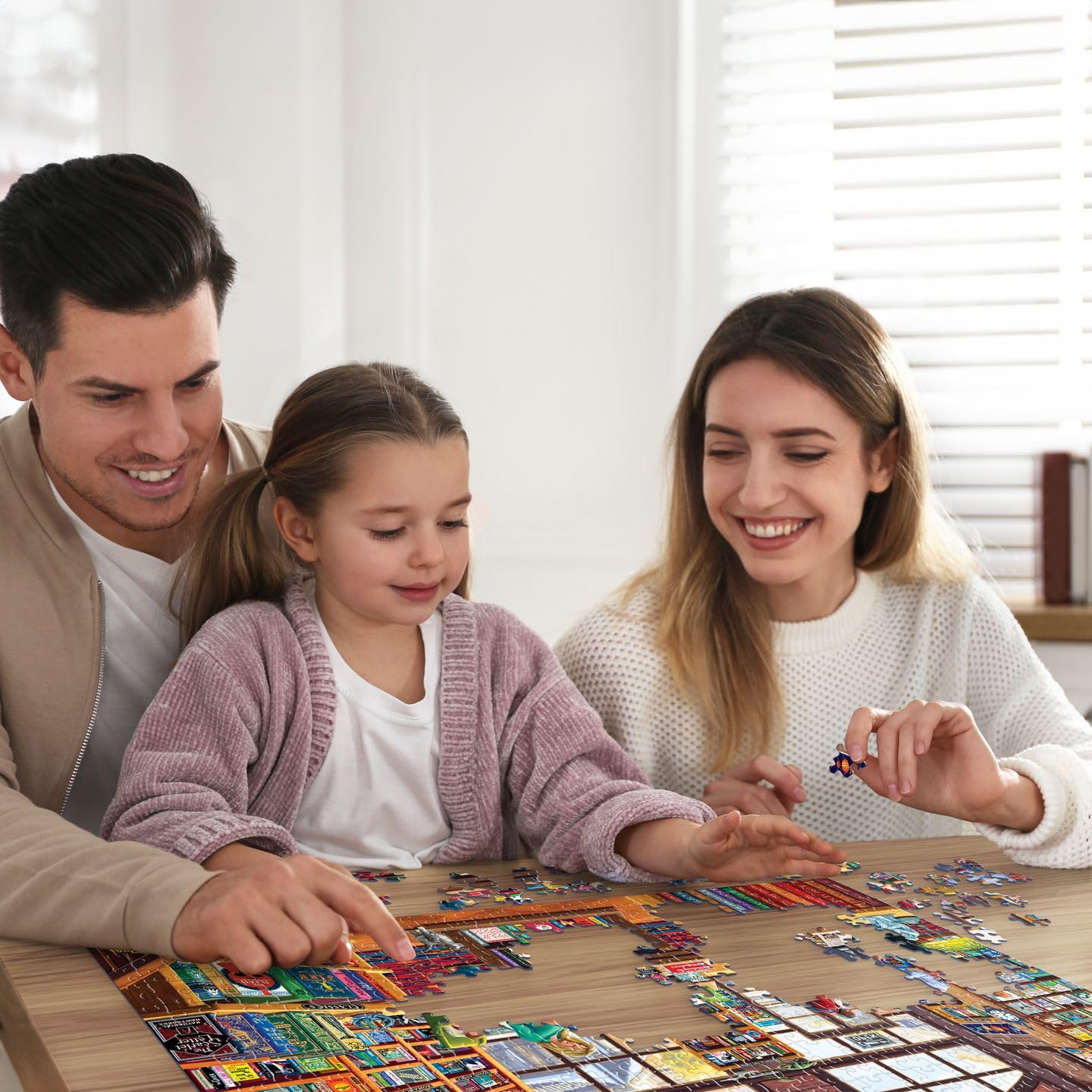 Boardwalk Bookshop 500 Piece Jigsaw Puzzle Cozy Reading Books Puzzles with Premium Box, Gift for Adults and Family 16"x20"