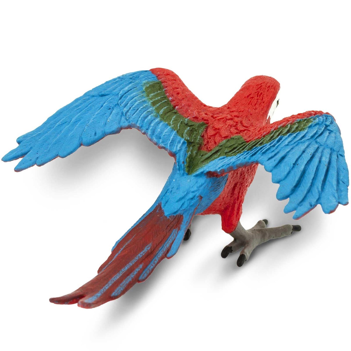 Safari Ltd. Green-Winged Macaw Toy - Realistic 4.5" Inch PVC Parrot Figure - Fun and Educational Toy Bird for Boys, Girls & Kids Ages 3+
