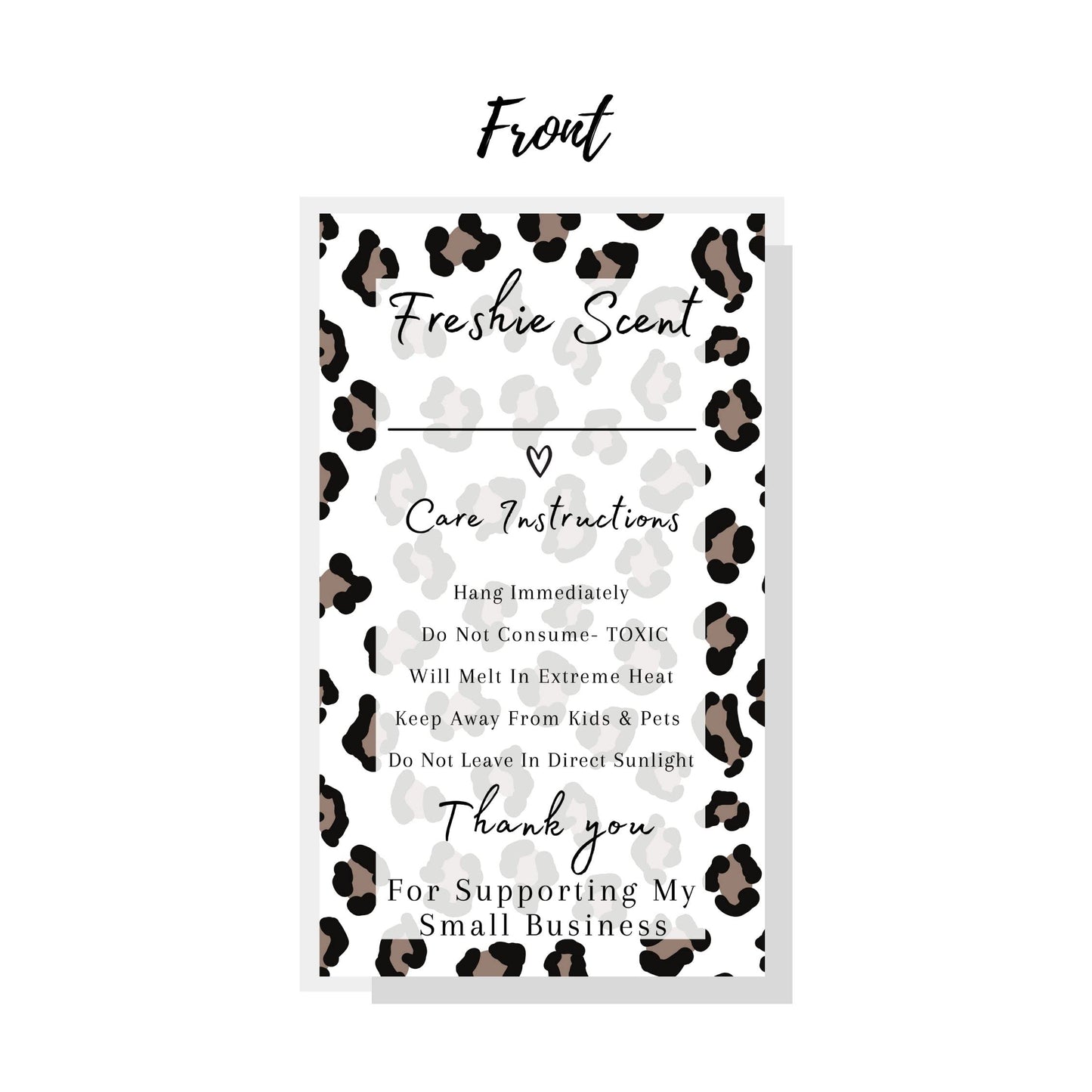 Freshie Label Stickers | 60 Pack | 2x3.5 inches Stickers | Freshies Supplies for DIY Crafts for use with Freshies Supplies, Beads and Silicone Molds