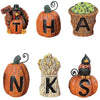 Fun Express Resin Give Thanks Blocks, Set of 6, Fall Home Decor